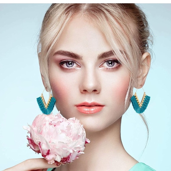 ✨3 for$33✨ NWT Bohemian Tassel Earrings ✨Hand Crafted ✨Artisan✨ - Picture 2 of 6